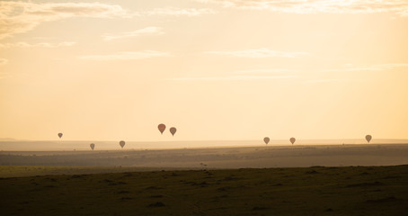 balloons over the Masai Mara, Kenya