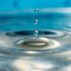 close up conceptual photo of water drops splashing 