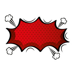 explosion pop art style icon