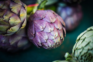 Obraz premium fresh artichoke close up view