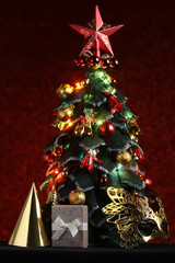 christmas tree with gifts