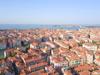 Fototapeta na wymiar Venice Drone shot cityview