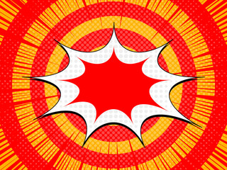 Comic page explosive template