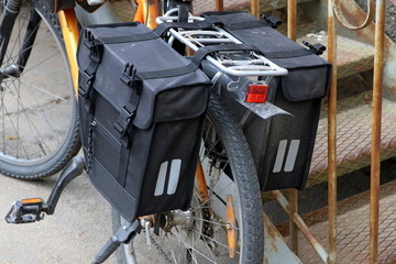 Bicycle Bag Racks on the bicycle