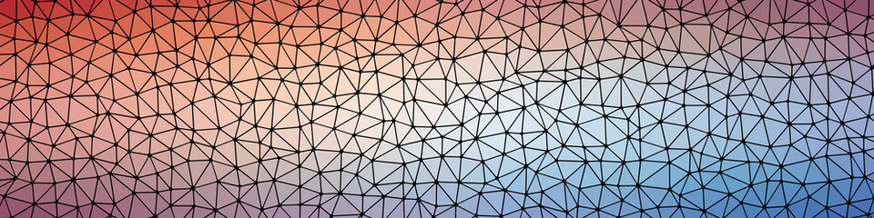 Abstract Low Polygon gradient Generative Art background illustration