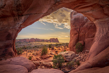Fototapeta Broken Arch, Arches National Park, Moab, Utah obraz