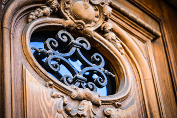 old doors close up view