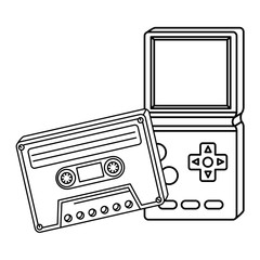 set video game of nineties line style