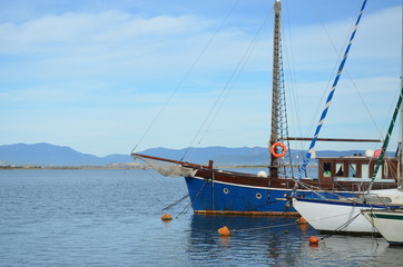 boats in Saint Antioco, Sardinia