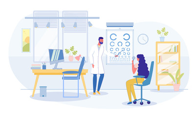 Vision Checkup and Eye Examination in Hospital