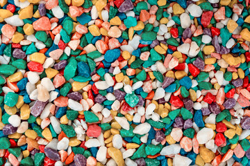 Colorful marble fine gravel, simple stone background, pebbles stone texture
