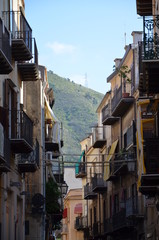 Cefalu, Italy - detail of streets