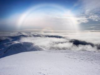White rainbow and broken ghost