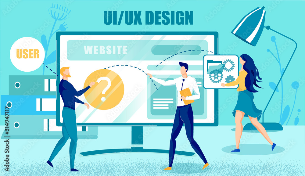 Wall mural conceptual usable ui.ux interface design creation