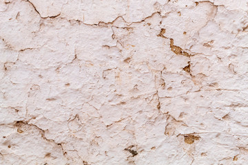 Old Weathered White Painted House of The Mud Wall