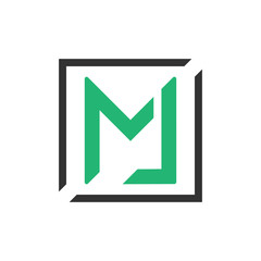 Mj letter logo design
