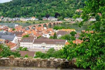 Fototapeta na wymiar Heidelberg with Alte Brucke