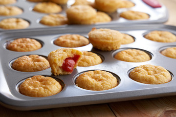 Guava muffin fresh from the oven