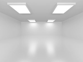 Futuristic White Architecture Design Background