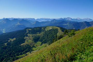 Fototapeta na wymiar Österreichische Berge im Salzburger Land im Sommer
