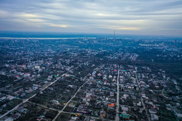 Obraz premium aerial view of city