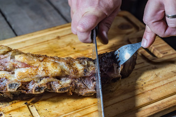 authentic and tasty Argentine strip roast