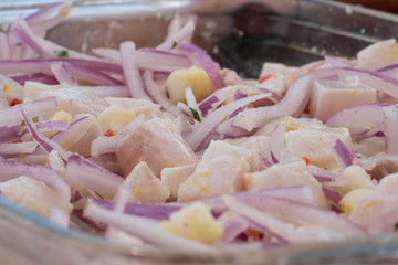 Peruvian ceviche - sea food