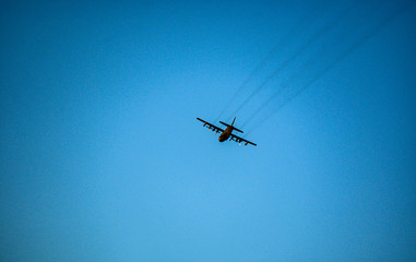 Marines Plane turning in flight