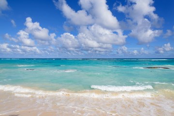 Fototapeta na wymiar Sunny beach in Dominican Republic