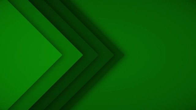 Abstract pointing arrows background. Animation. Multi layered colorful triangular arrows move on background indicating direction