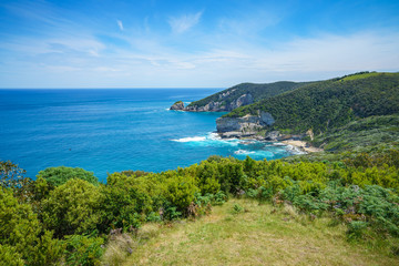 hiking the great ocean walk to milanesia beach, coast of victoria, australia