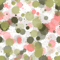 Paint stains watercolor drop spots seamless print