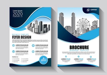 Business abstract vector template. Brochure design, cover modern layout, annual report, poster, flyer in A4 with colorful triangles, geometric shapes for tech, science, market with light background