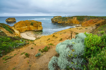 bay of martyrs at great ocean road, victoria, australia