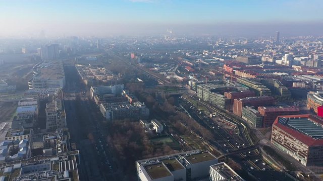 Paris Aubervilliers Saint Denis ring road district air polluted greenhouse gas France capital traffic 