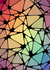 Fototapeta premium Abstract Low Polygon gradient Generative Art background illustration