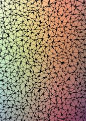 Naklejka premium Abstract Low Polygon gradient Generative Art background illustration