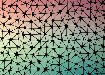 Abstract Low Polygon gradient Generative Art background illustration