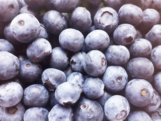Fresh blueberries, food background