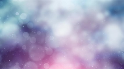 Beautiful blurry blinking circle bokeh copy space animation background.