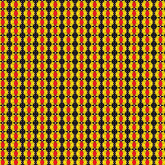 Yellow red decorative seamless geometric pattern