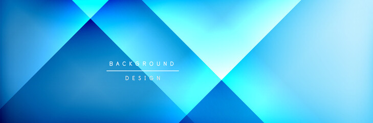 Fototapeta premium Abstract background - squares and lines composition created with lights and shadows. Technology or business digital template