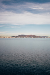 landscape with lake and mountains