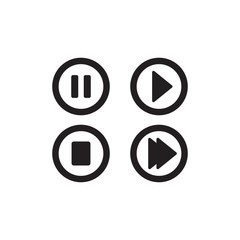 play icon, media icon, music cicon, 