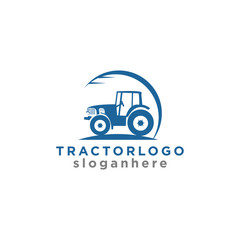 vintage farm tractor logo design vector. agriculture farmer logo template