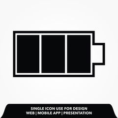 Power battery Icon Design vector illustration