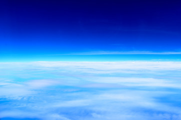 Naklejka na ściany i meble Aerial cloud,Blue sky