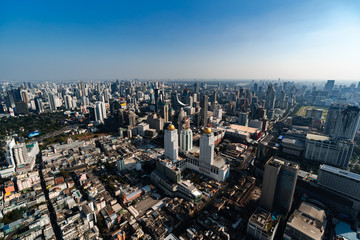 Bangkok city downtown skyline of Thailand , Cityscape