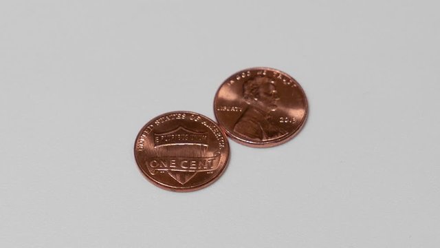 This 4K footage is of two cents. It zooms out.