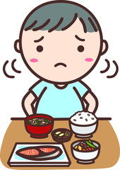 好き嫌いをする男の子